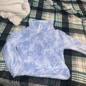 Sky blue plush sweater